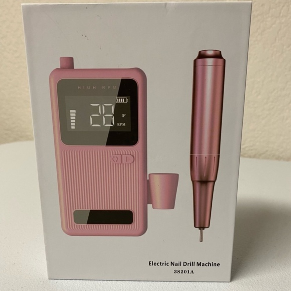 High-Performance Pink Electric Nail Drill by [Brand]